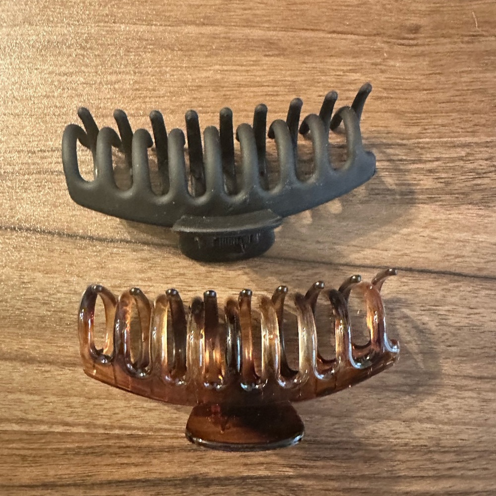 Brown and Black Claw Clips